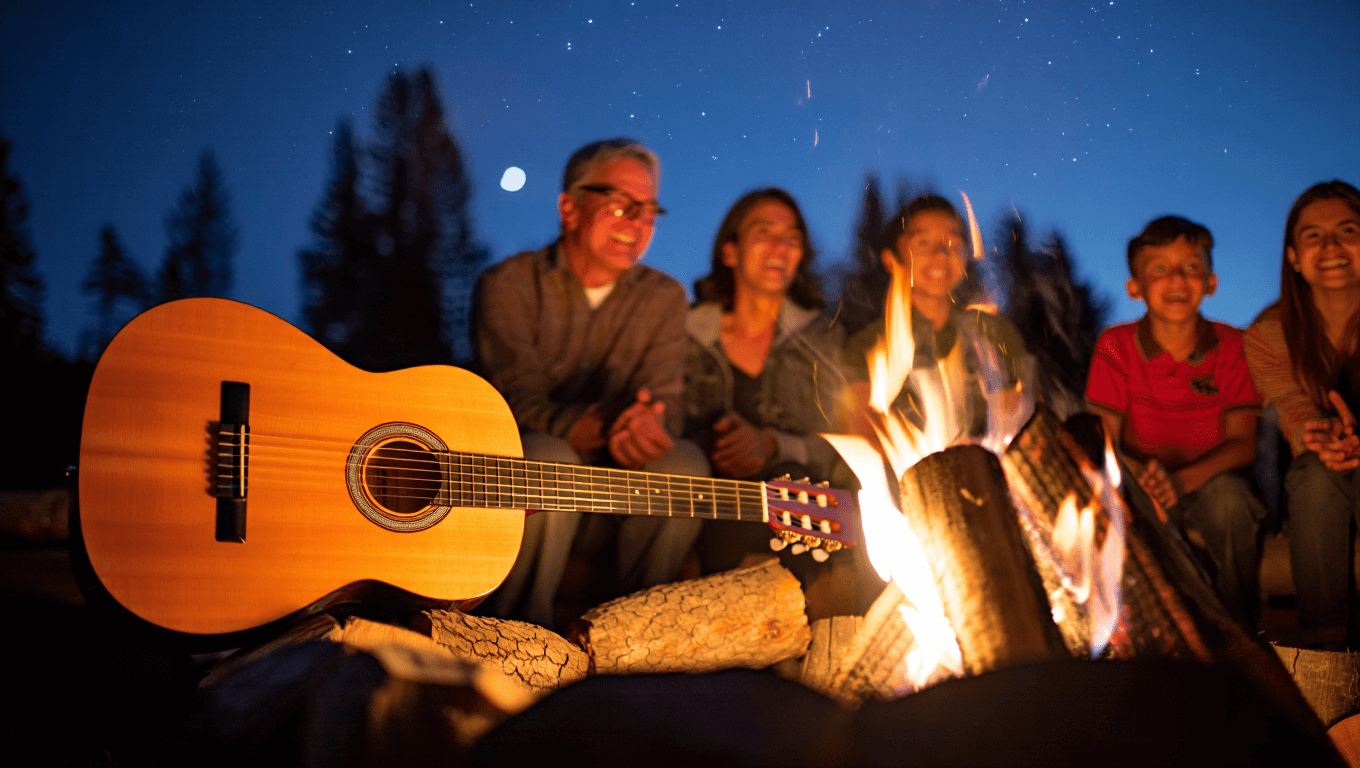 TOP 5 des chansons faciles à jouer à la guitare autour d’un feu de camp
