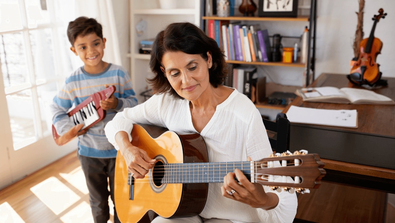 L’apprentissage musical à domicile : une solution qui n’a pas d’âge