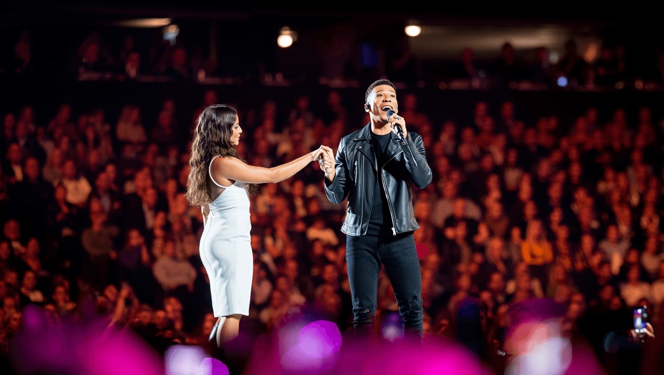 Promesse tenue pour Kendji Girac : il invite Marine à Bercy pour un magnifique duo