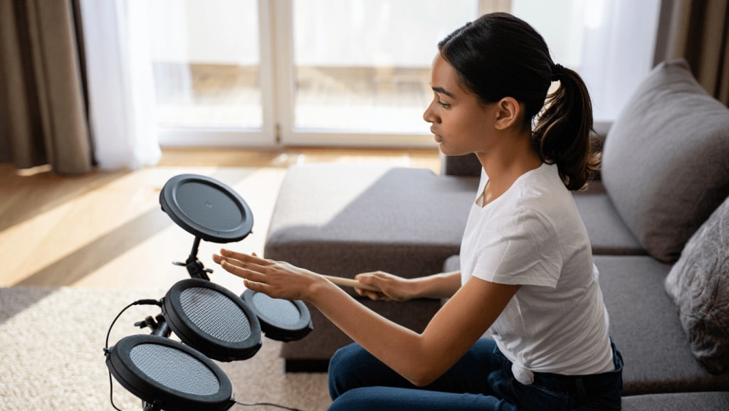 Faire de la batterie en appartement