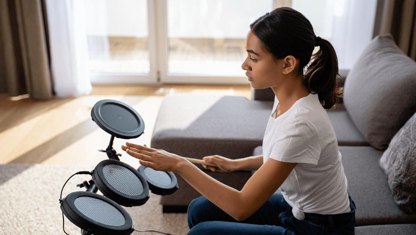 Faire de la batterie en appartement