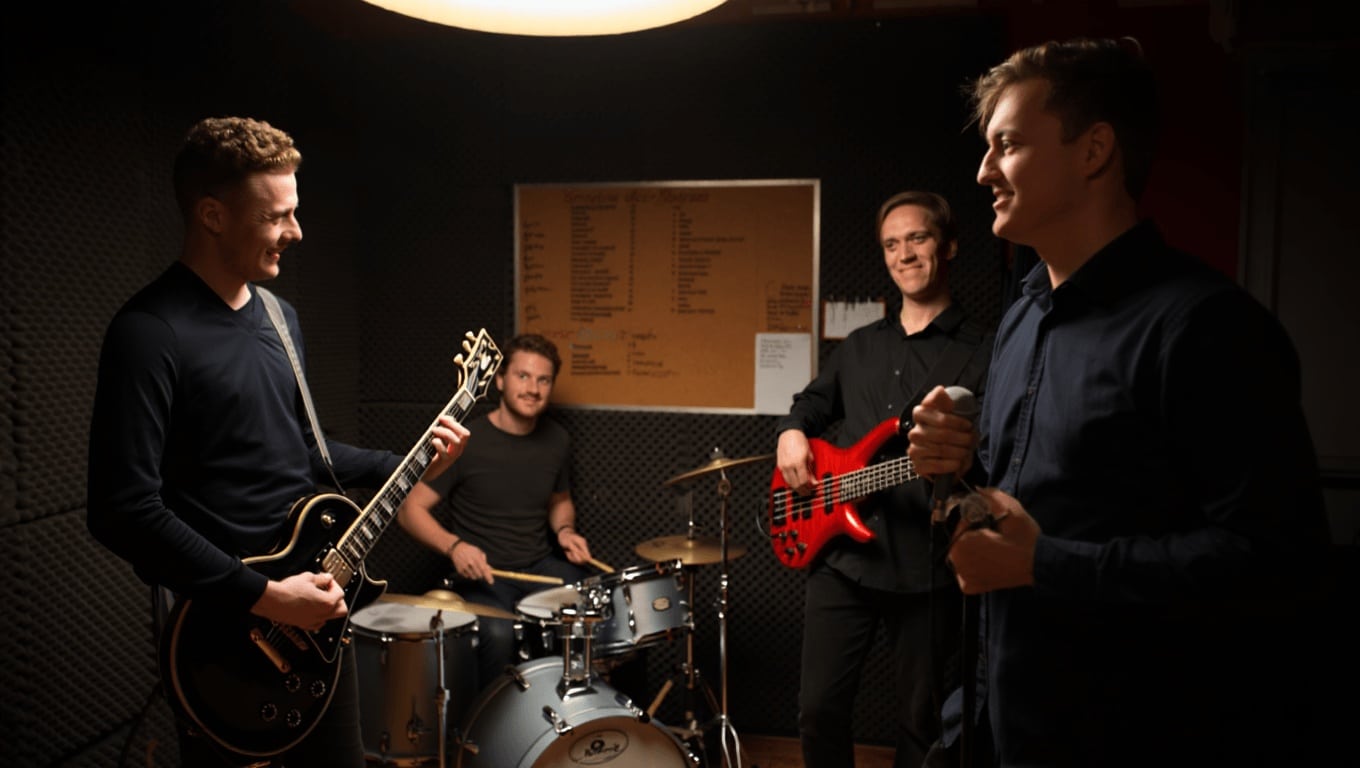 Former un groupe de rock