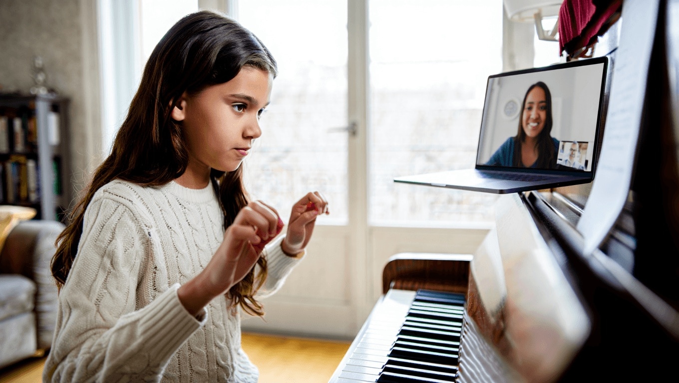 Suivre des cours de musique par webcam