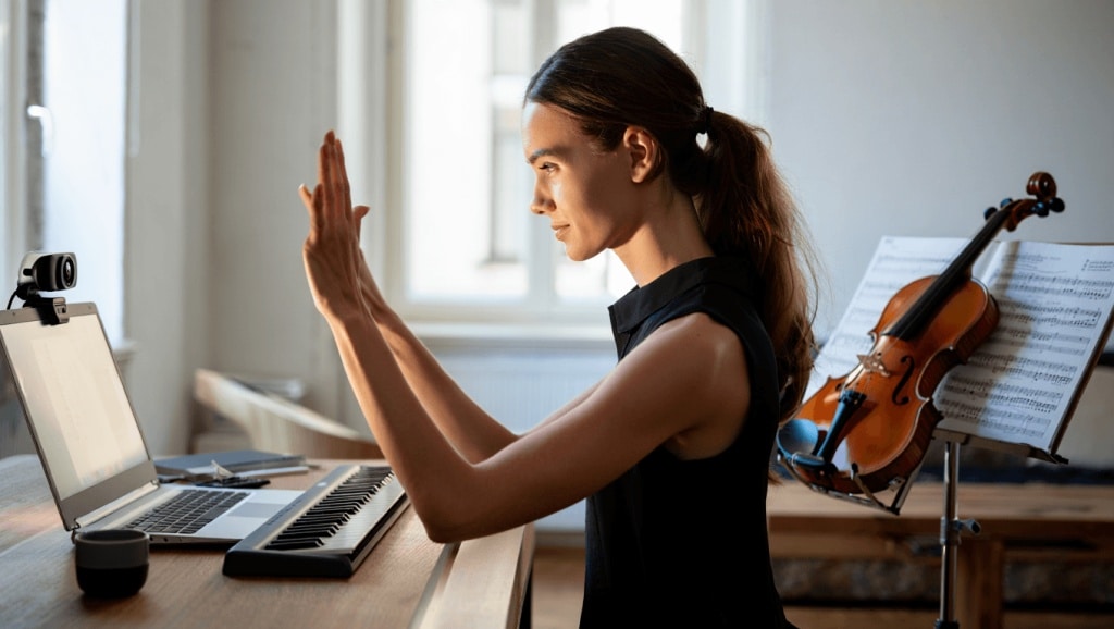 La pratique musicale quand on doit rester à la maison : le cours par webcam