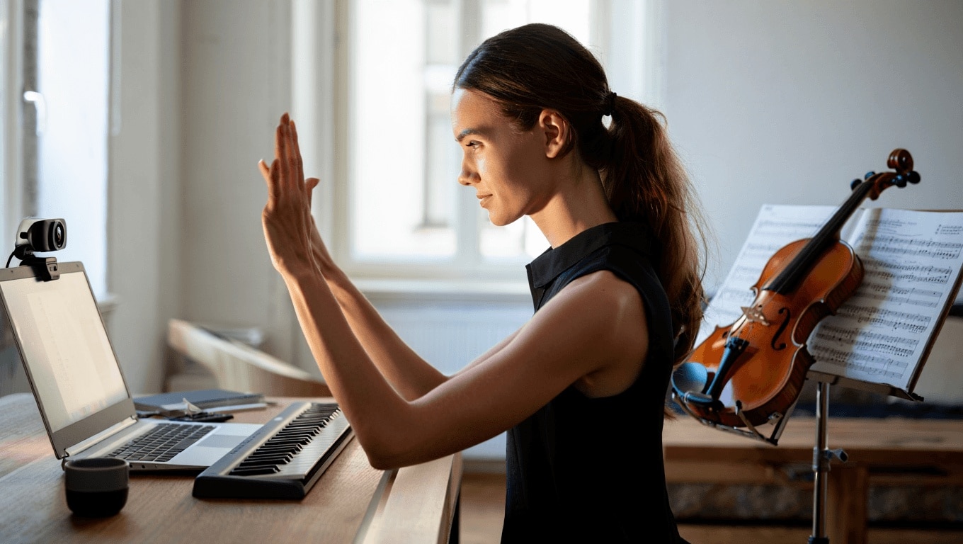 La pratique musicale quand on doit rester à la maison : le cours par webcam