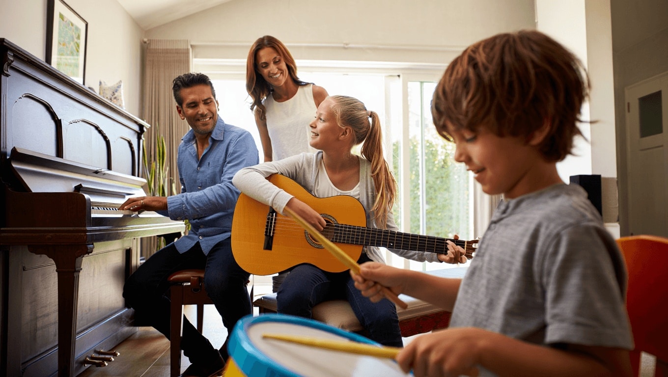 Faire de la musique en famille
