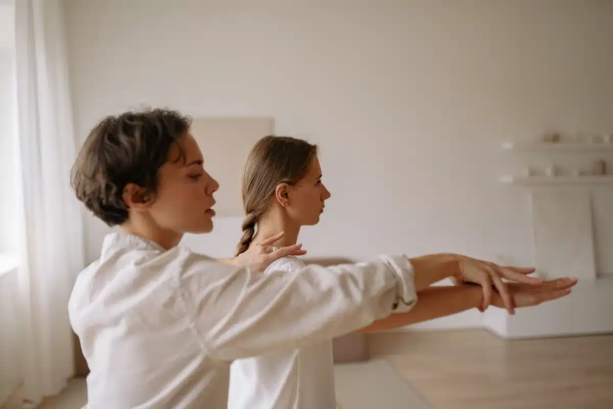 Exercices d'échauffement vocal et de respiration contrôlée